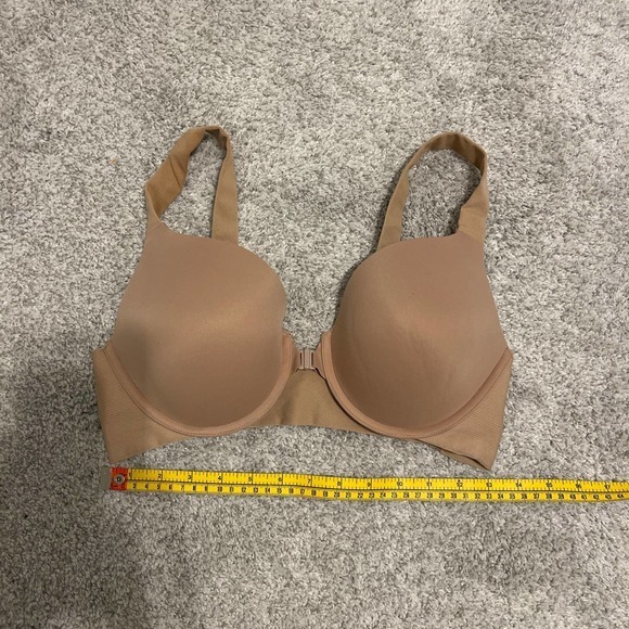 Spanx Nude 38DD Front Close Bra Pre-Owned Tag Cut Stretch Straps - Picture 4 of 5